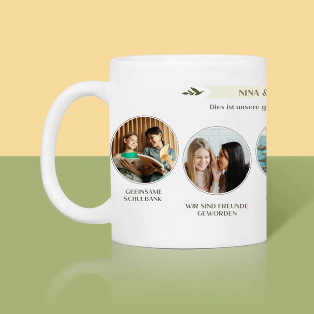 Fotocollage: Dies Ist Unsere Gemeinsame Reise - Tasse