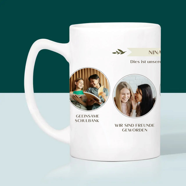 Fotocollage: Dies Ist Unsere Gemeinsame Reise - Tasse