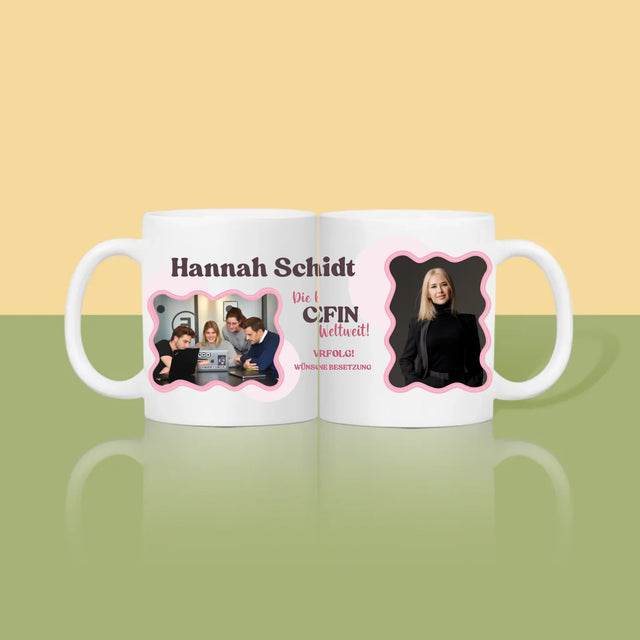 Fotocollage: Beste Chefin - Tasse