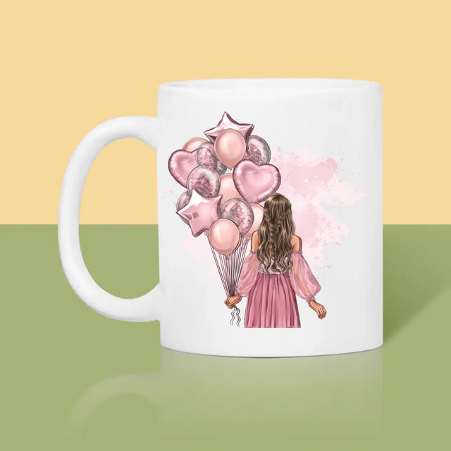 Avatar Creator: Geburtstag Luftballons - Tasse