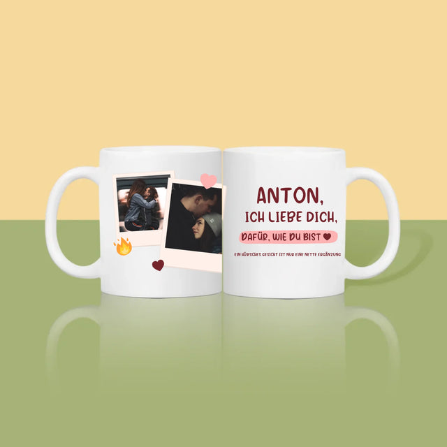 Fotocollage: Ich Liebe Dich, Wie Du Bist - Tasse