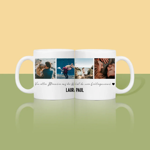 Fotocollage: Von Allen Menschen Auf Der Welt - Tasse