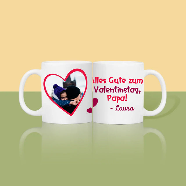 Foto Und Unterschrift: Ein Valentinsgruß Für Papa - Tasse