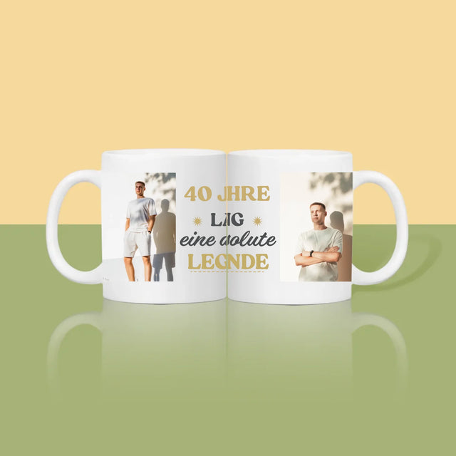 Fotocollage: 40 Jahre Lang Eine Legende - Tasse