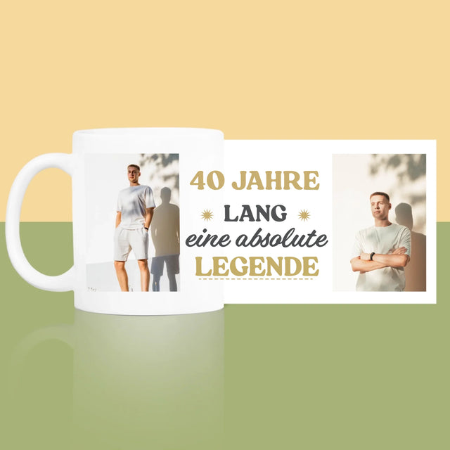 Fotocollage: 40 Jahre Lang Eine Legende - Tasse