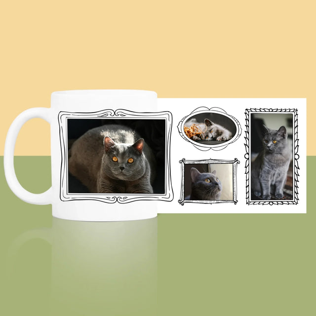 Fotocollage: Fotowand Mit Haustier - Tasse