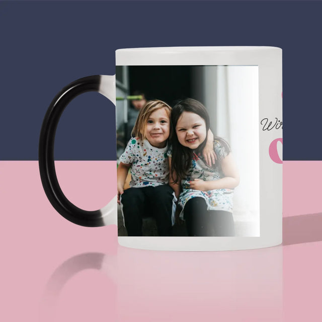 Fotocollage: Wir Lieben Dich, Oma - Tasse