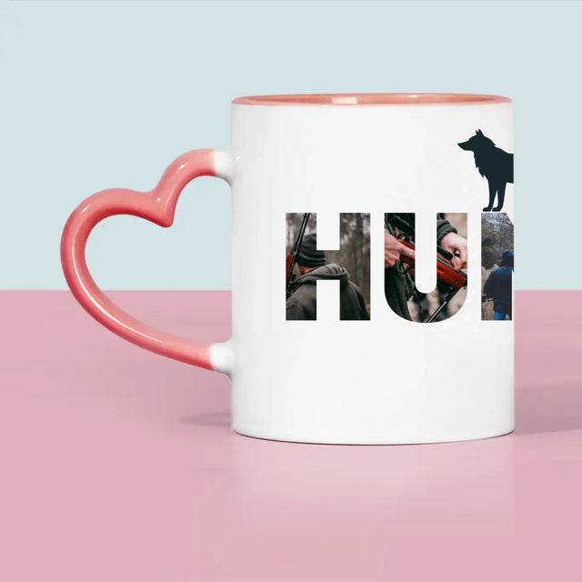 Buchstaben-Collage: Hunter - Tasse