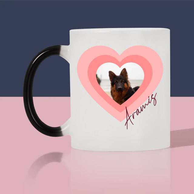 Foto Und Unterschrift: Bild Eines Haustieres Im Herzen - Tasse