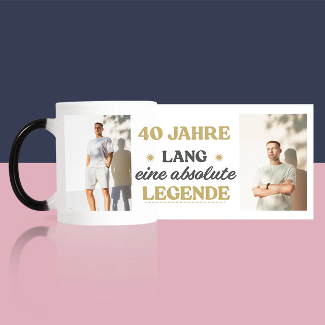 Fotocollage: 40 Jahre Lang Eine Legende - Tasse
