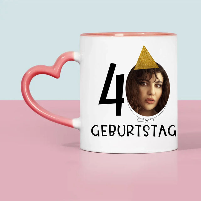 Foto Und Unterschrift: 40. Geburtstag Mütze - Tasse