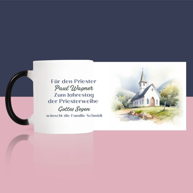 Name Und Unterschrift: Zum Jahrestag Der Priesterweihe - Tasse