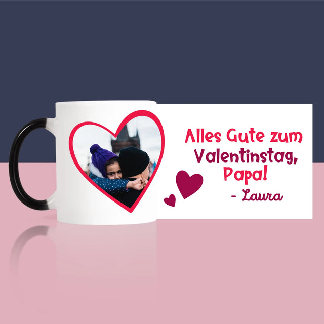 Foto Und Unterschrift: Ein Valentinsgruß Für Papa - Tasse
