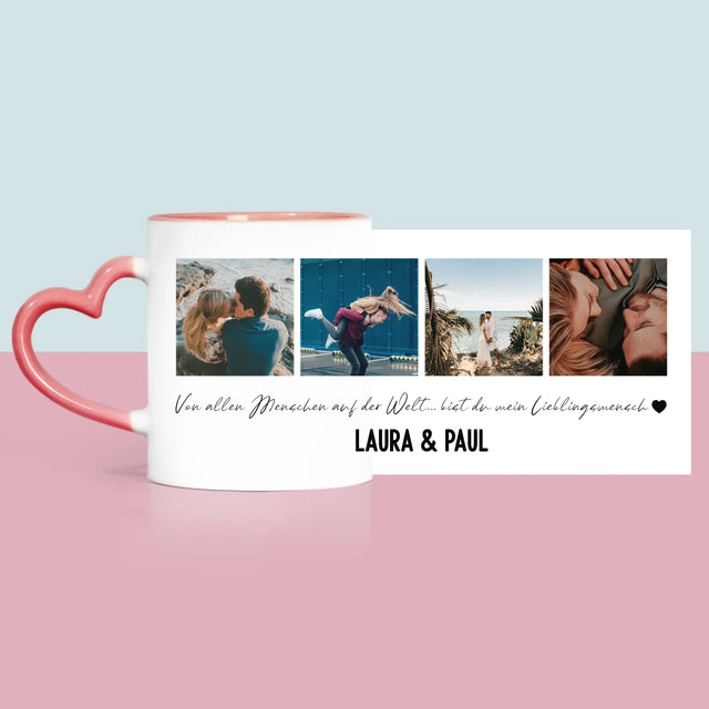 Fotocollage: Von Allen Menschen Auf Der Welt - Tasse