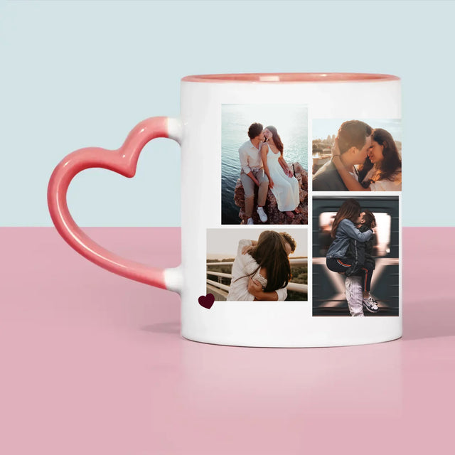 Fotocollage: Du Bist Mein Happy End - Tasse