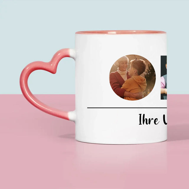 Buchstaben-Collage: Oma - Tasse