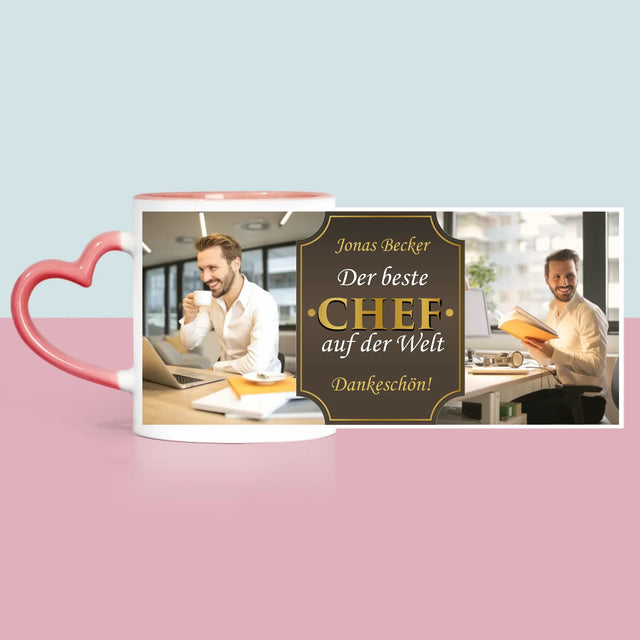Fotocollage: Der Beste Chef Der Welt - Tasse