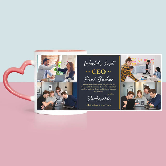 Fotocollage: Der Beste Ceo Der Welt - Tasse
