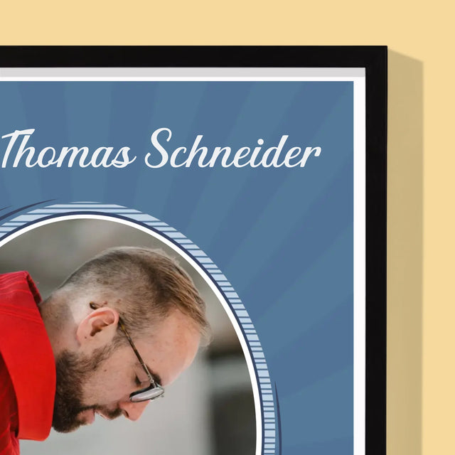 Name Und Unterschrift: Danksagung An Den Priester - Druck Mit Rahmen 30X40