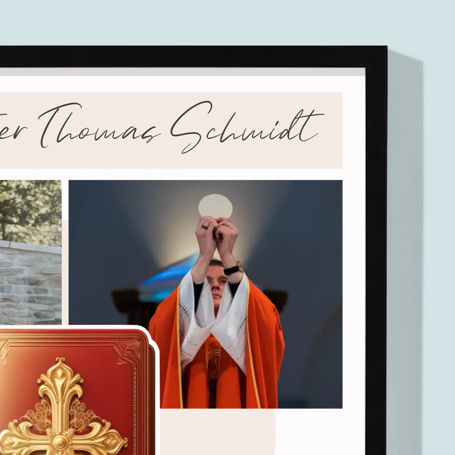 Fotocollage: Das Wort Gottes - Druck Mit Rahmen 30X40