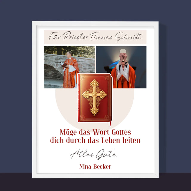 Fotocollage: Das Wort Gottes - Druck Mit Rahmen 30X40