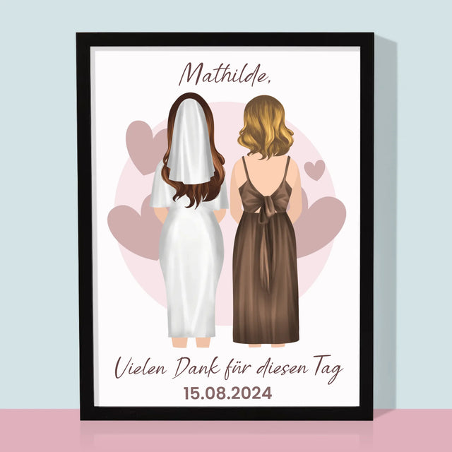 Avatar Creator: Trauzeugin - Druck Mit Rahmen 30X40