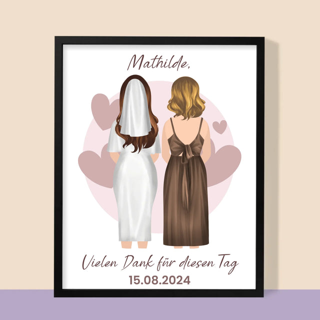 Avatar Creator: Trauzeugin - Druck Mit Rahmen 30X40