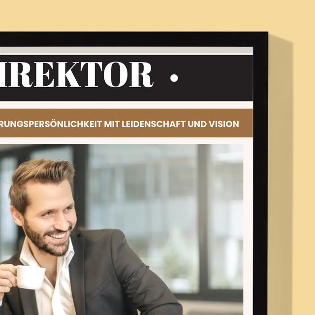 Magazin-Cover: Direktor - Druck Mit Rahmen 30X40