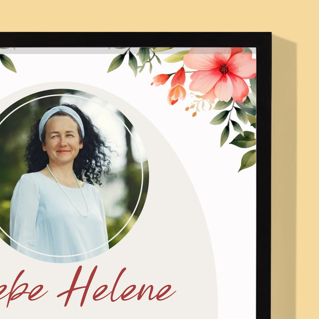 Foto Und Unterschrift: Wunderschönen Ruhestand - Druck Mit Rahmen 30X40