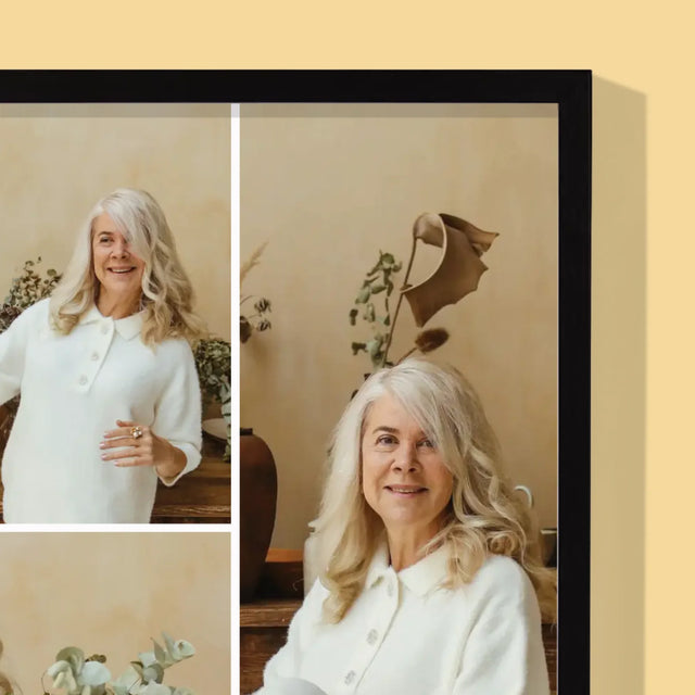 Fotocollage: Erfolgreicher Ruhestand - Druck Mit Rahmen 30X40