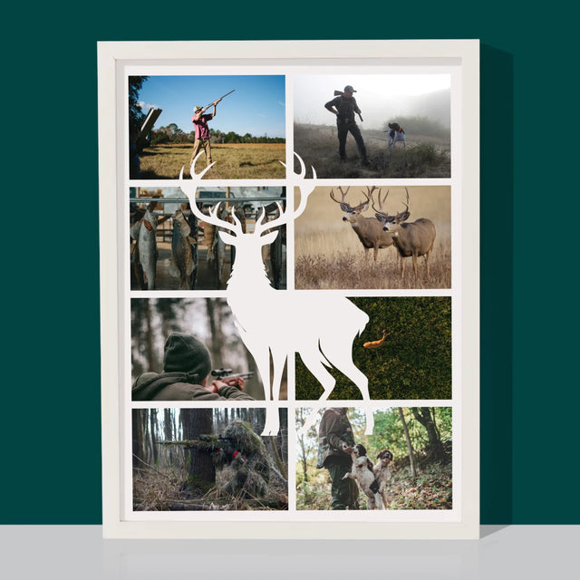 Fotocollage: Der Jäger - Druck Mit Rahmen 30X40