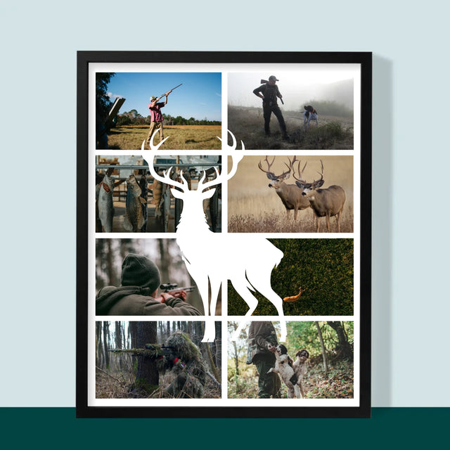 Fotocollage: Der Jäger - Druck Mit Rahmen 30X40