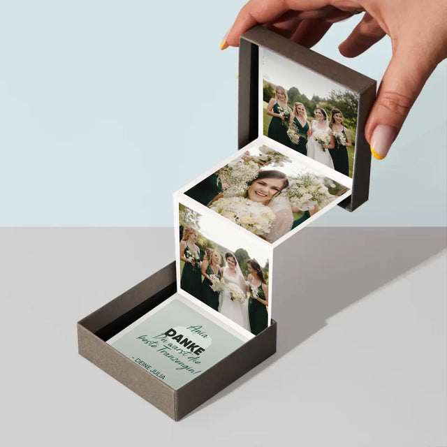 Foto Und Unterschrift: Du Warst Die Beste Trauzeugin - Fotobox