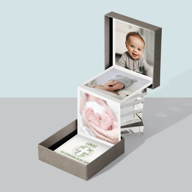 Foto Und Unterschrift: Heilige Taufe Blätter - Fotobox