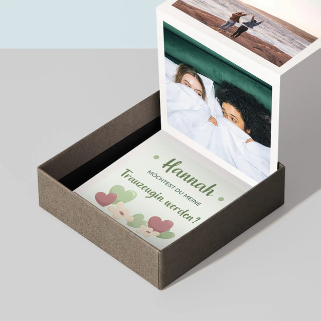 Foto Und Unterschrift: Willst Du Mein Trauzeugin Werden? - Fotobox