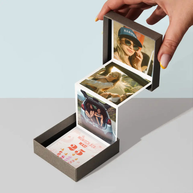 Buchstaben-Collage: Wünsch Dir Was - Fotobox