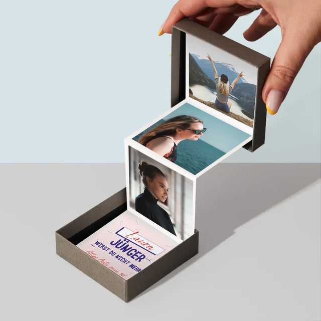 Foto Und Unterschrift: Du Wirst Nicht Jünger - Fotobox