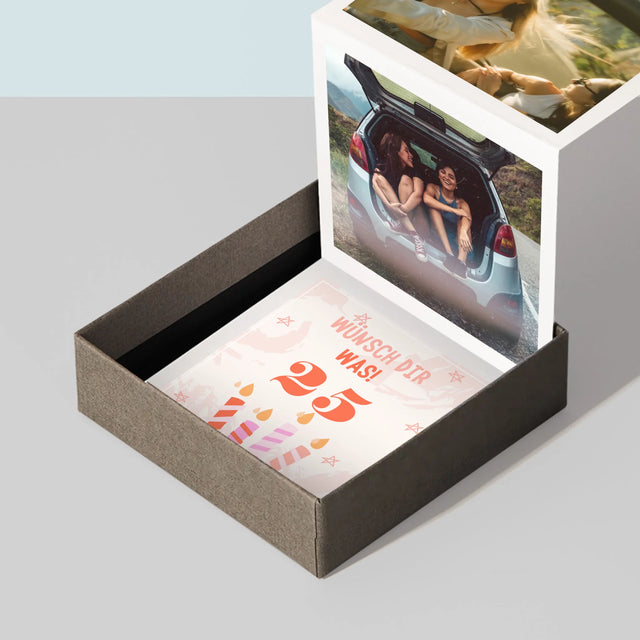 Buchstaben-Collage: Wünsch Dir Was - Fotobox