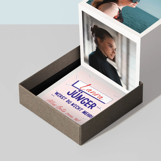 Foto Und Unterschrift: Du Wirst Nicht Jünger - Fotobox