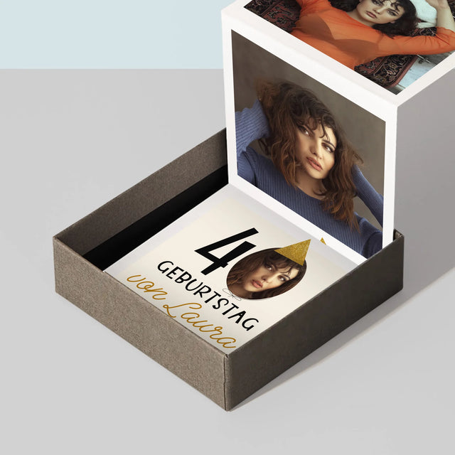 Foto Und Unterschrift: 40. Geburtstag Mütze - Fotobox