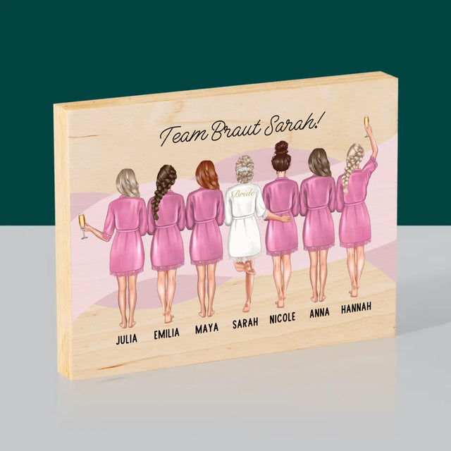 Avatar Creator: Team Braut - Druck Auf Holz