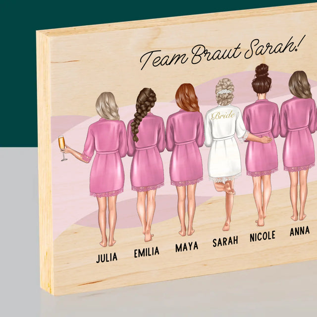 Avatar Creator: Team Braut - Druck Auf Holz