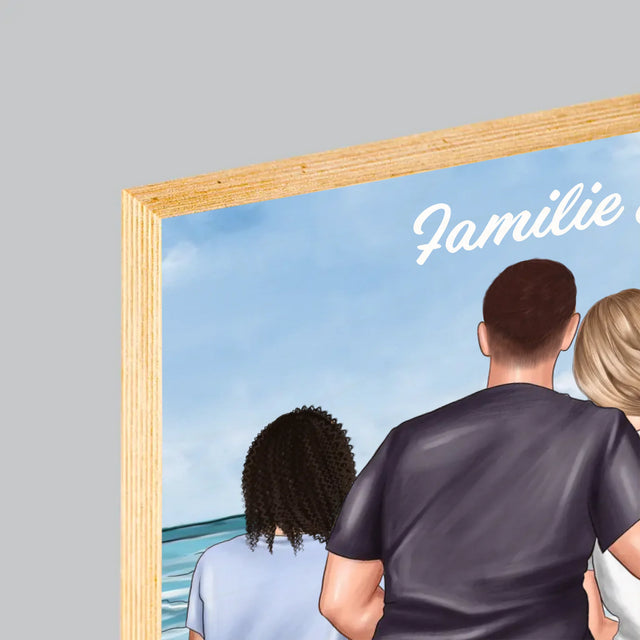 Avatar Creator: Familienporträt - Druck Auf Holz