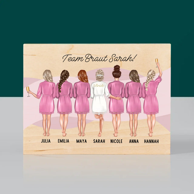 Avatar Creator: Team Braut - Druck Auf Holz