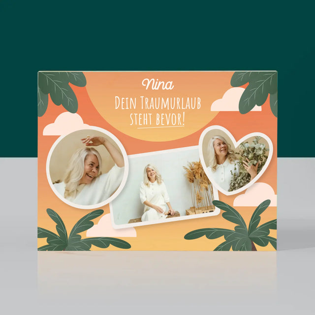 Fotocollage: Traumurlaub - Druck Auf Holz