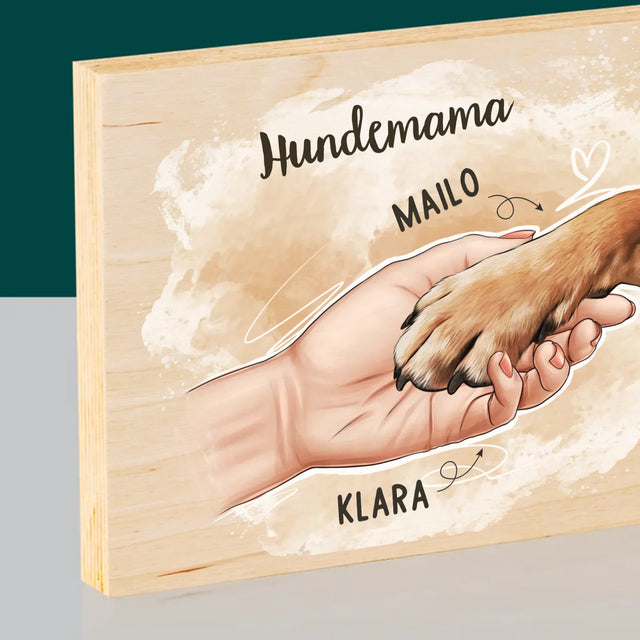 Avatar Creator: Hundemama - Druck Auf Holz