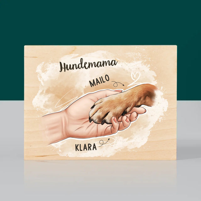 Avatar Creator: Hundemama - Druck Auf Holz
