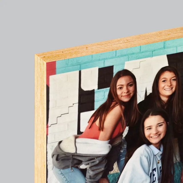 Foto Und Unterschrift: 18. Geburtstag-Erinnerung - Druck Auf Holz