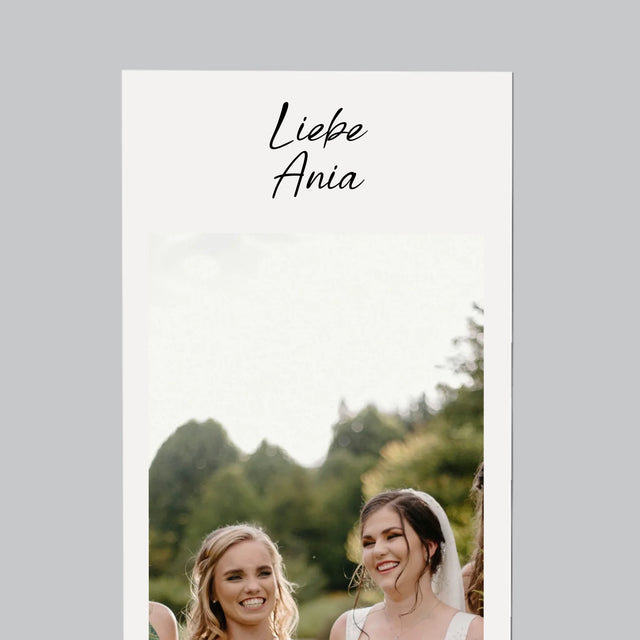 Foto Und Unterschrift: Du Warst Die Beste Trauzeugin - Kühlschrankmagnet