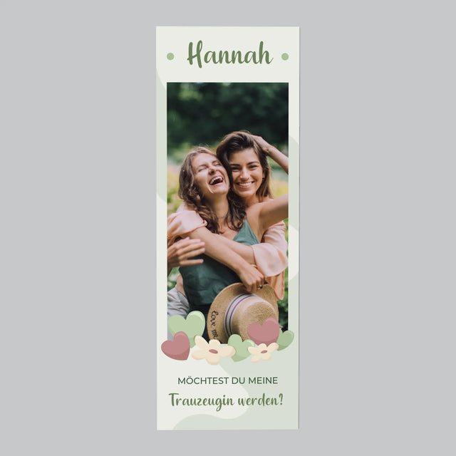 Foto Und Unterschrift: Willst Du Mein Trauzeugin Werden? - Kühlschrankmagnet